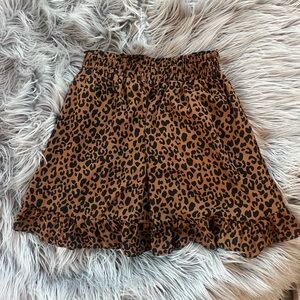 Sienna Sky Animal Print Mini Skirt